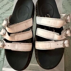 Dr. Martens White Sandals